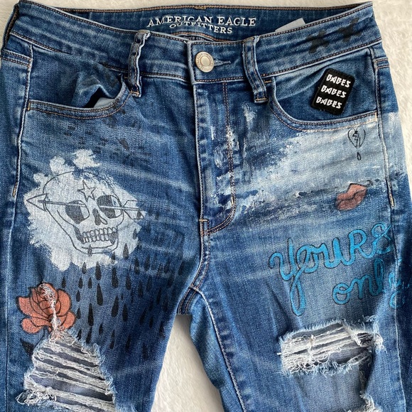 American Eagle graphic jeggings - Picture 4 of 11